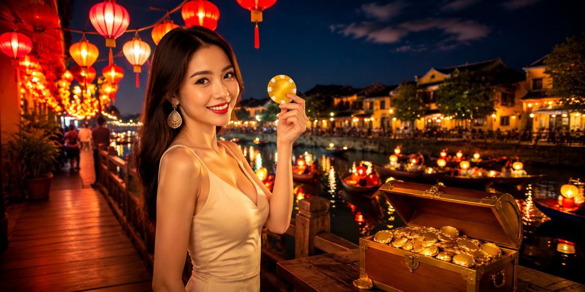 Người dân thưởng thức cá cược thể thao tại phố cổ Hội An về đêm